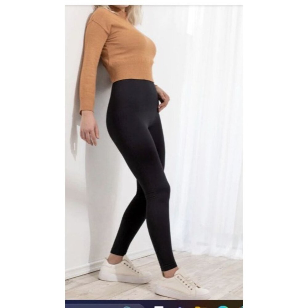 NWT Empetua Black High Waisted Shaping Leggings Size 2XL